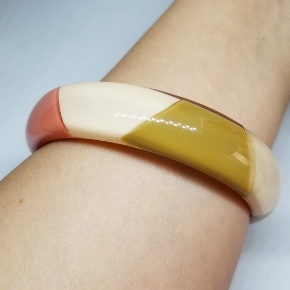 H&M Light Tan, Pink & Cream Bangle - Picture 3 of 8